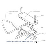 A197 - vue éclaté du STOP MATELAS UNIVERSEL